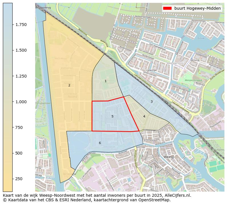 Afbeelding van de buurt Hogewey-Midden op de kaart.