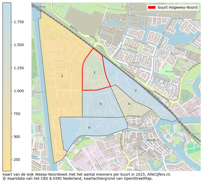 Afbeelding van de buurt Hogewey-Noord op de kaart.