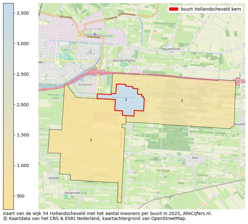 Afbeelding van de buurt Hollandscheveld kern op de kaart.