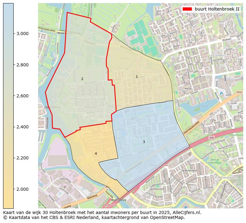 Afbeelding van de buurt Holtenbroek II op de kaart.