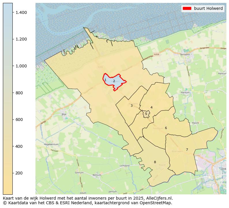 Afbeelding van de buurt Holwerd op de kaart.