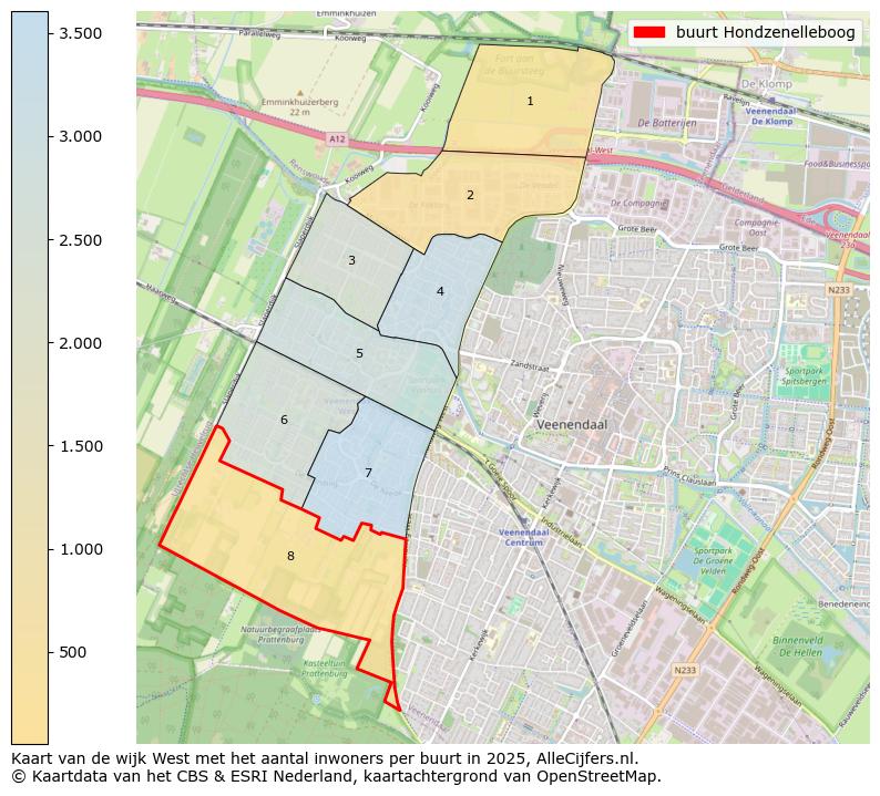 Afbeelding van de buurt Hondzenelleboog op de kaart.