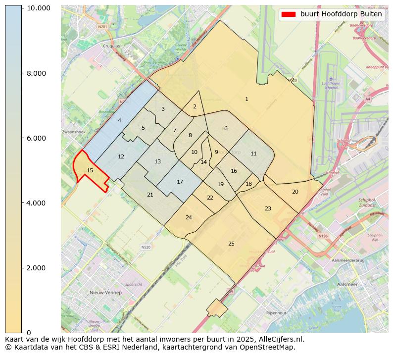 Afbeelding van de buurt Hoofddorp Buiten op de kaart.