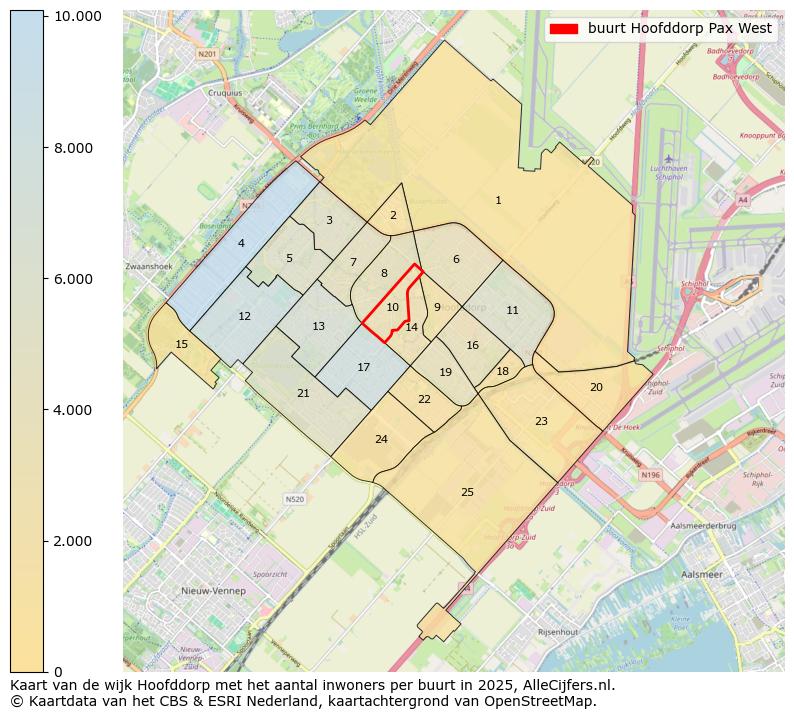 Afbeelding van de buurt Hoofddorp Pax West op de kaart.