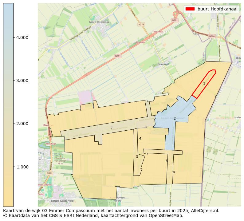 Afbeelding van de buurt Hoofdkanaal op de kaart.