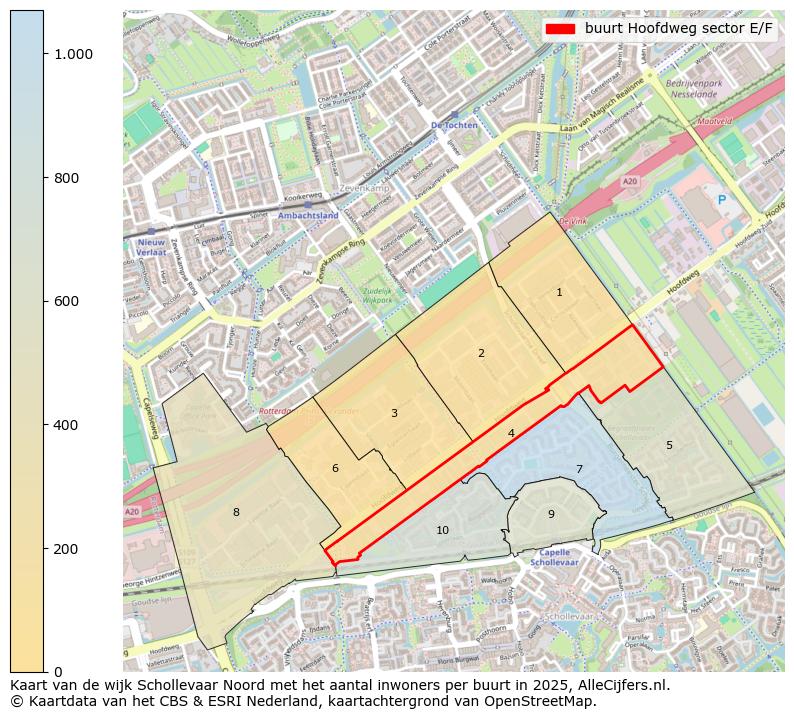 Afbeelding van de buurt Hoofdweg sector E/F op de kaart.