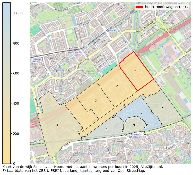 Afbeelding van de buurt Hoofdweg sector G op de kaart.