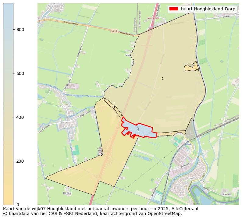 Afbeelding van de buurt Hoogblokland-Dorp op de kaart.