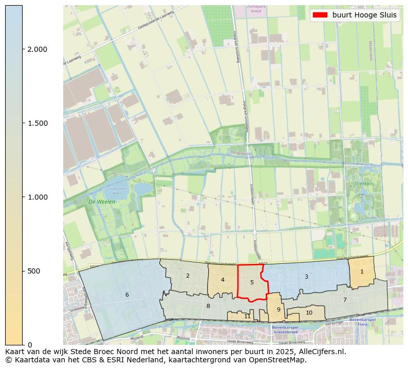 Afbeelding van de buurt Hooge Sluis op de kaart.