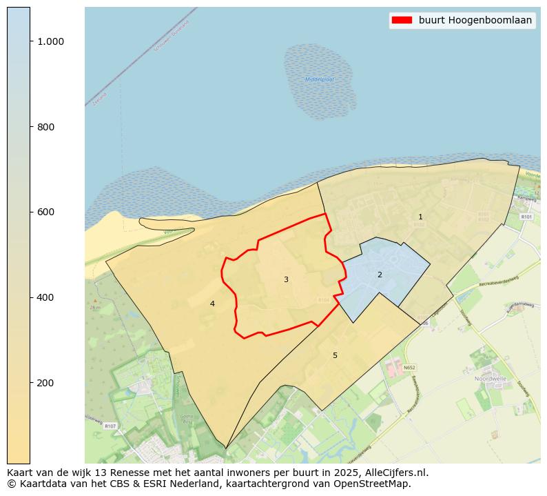Afbeelding van de buurt Hoogenboomlaan op de kaart.