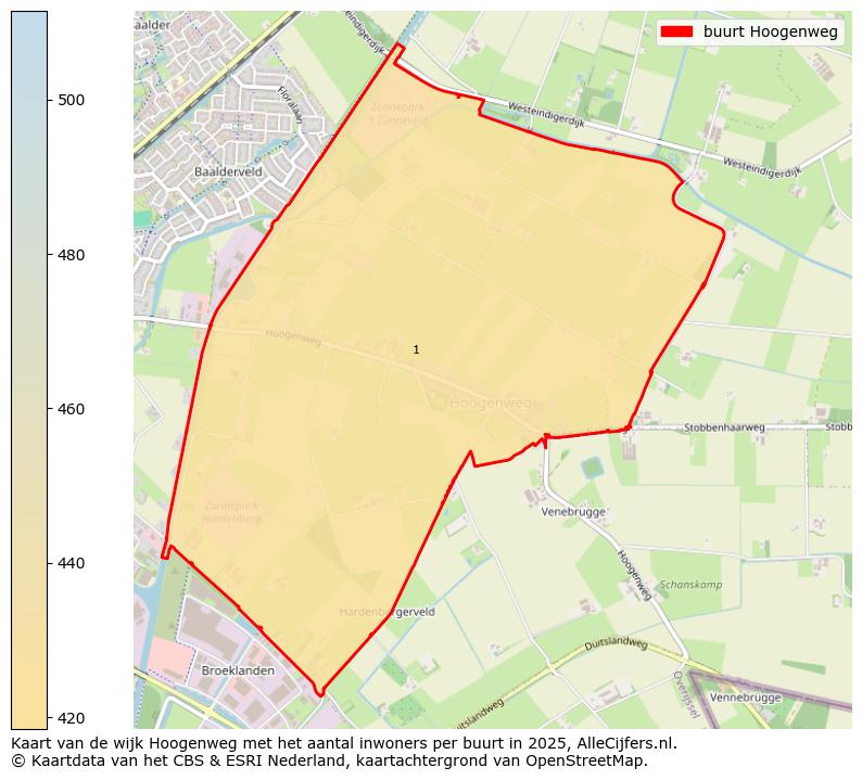 Afbeelding van de buurt Hoogenweg op de kaart.