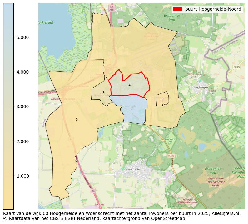 Afbeelding van de buurt Hoogerheide-Noord op de kaart.