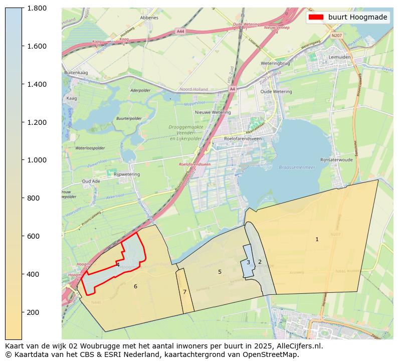 Afbeelding van de buurt Hoogmade op de kaart.