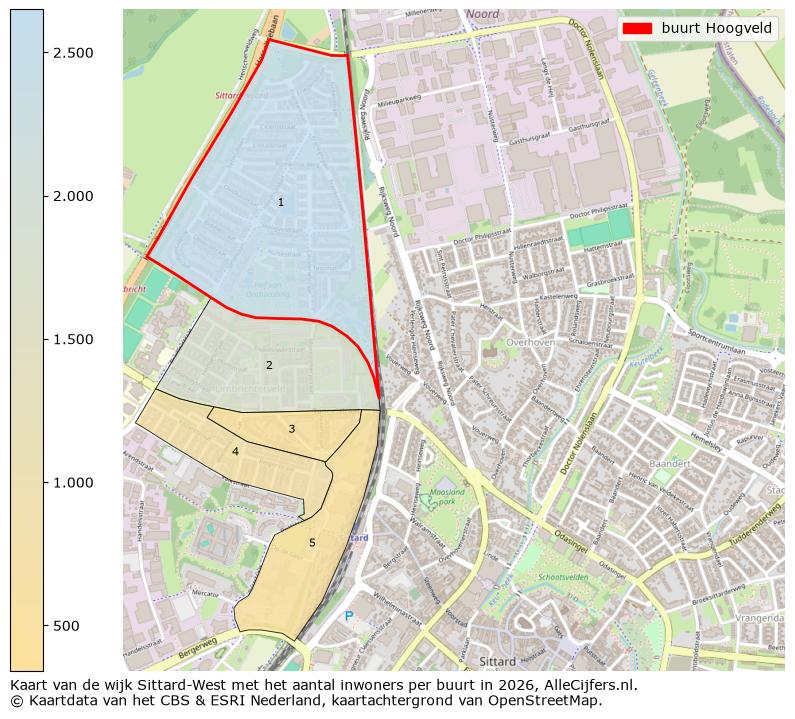 Afbeelding van de buurt Hoogveld op de kaart.