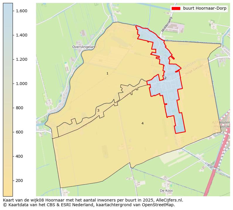 Afbeelding van de buurt Hoornaar-Dorp op de kaart.