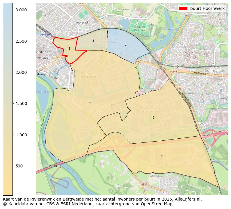 Afbeelding van de buurt Hoornwerk op de kaart.