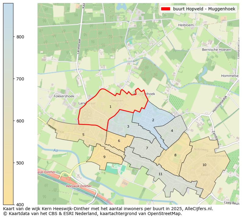 Afbeelding van de buurt Hopveld - Muggenhoek op de kaart.