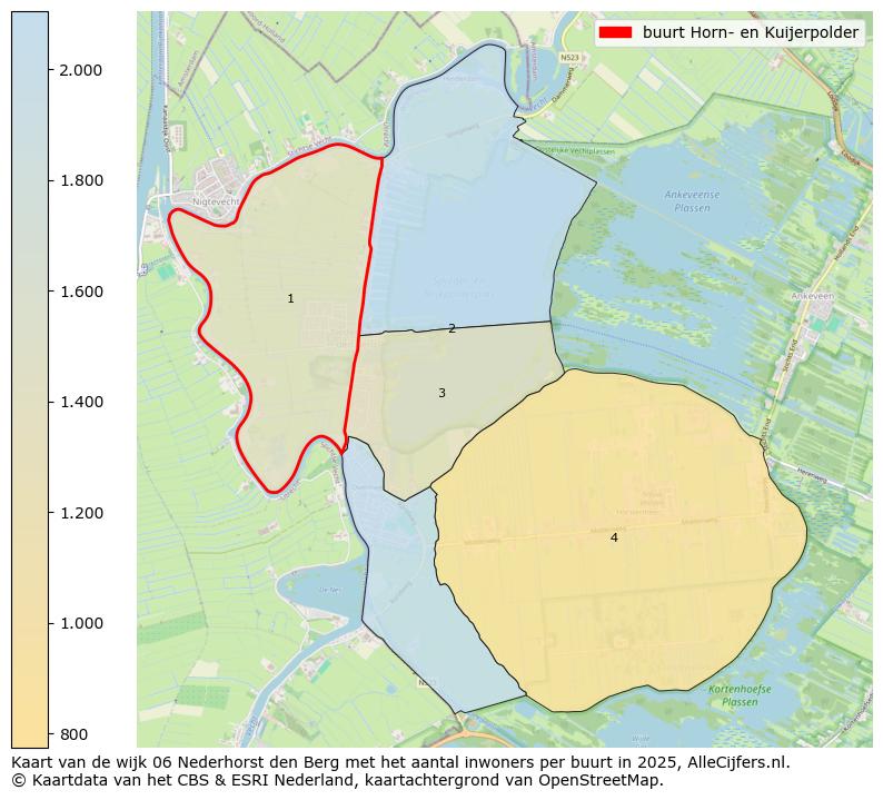 Afbeelding van de buurt Horn- en Kuijerpolder op de kaart.