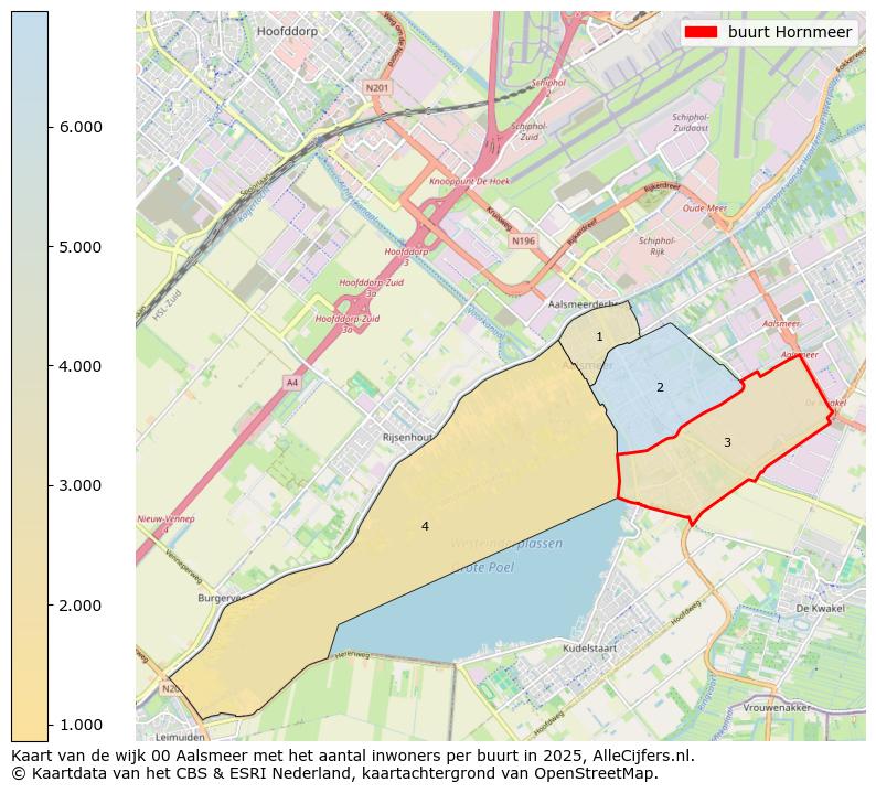 Afbeelding van de buurt Hornmeer op de kaart.