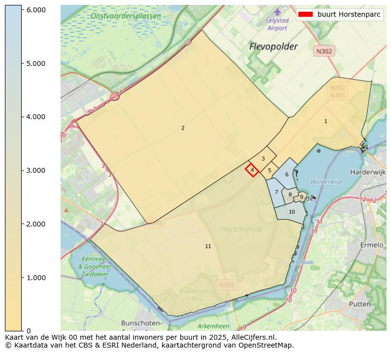 Afbeelding van de buurt Horstenparc op de kaart.