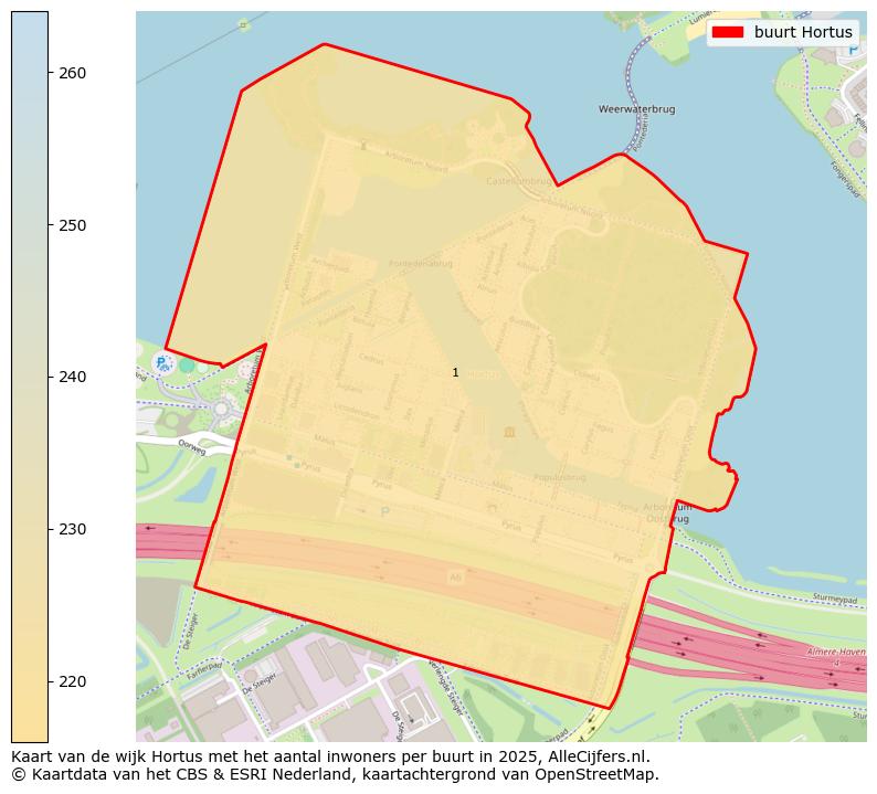 Afbeelding van de buurt Hortus op de kaart.