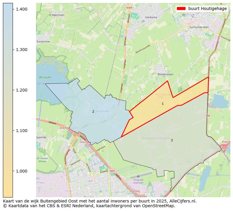 Afbeelding van de buurt Houtigehage op de kaart.