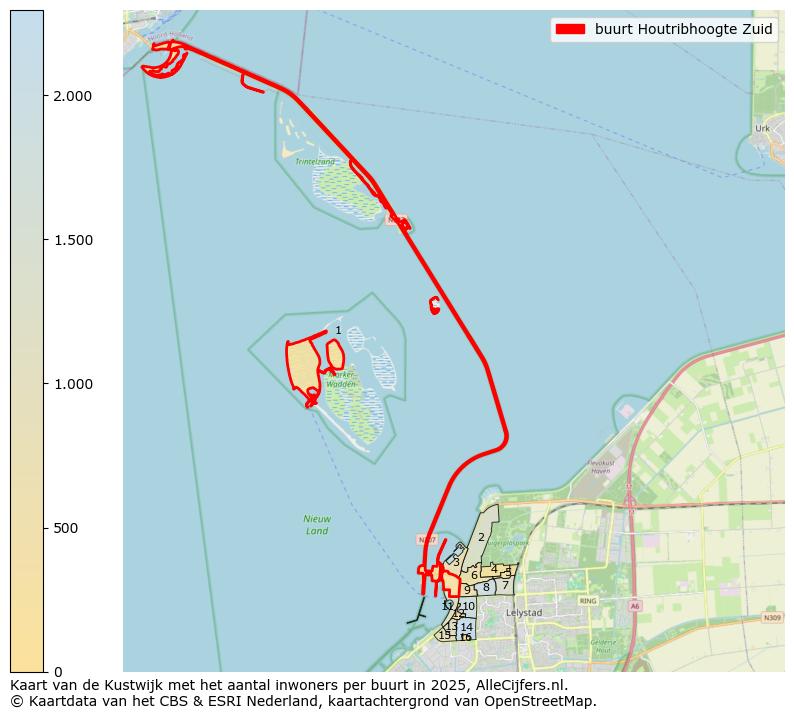 Afbeelding van de buurt Houtribhoogte Zuid op de kaart.