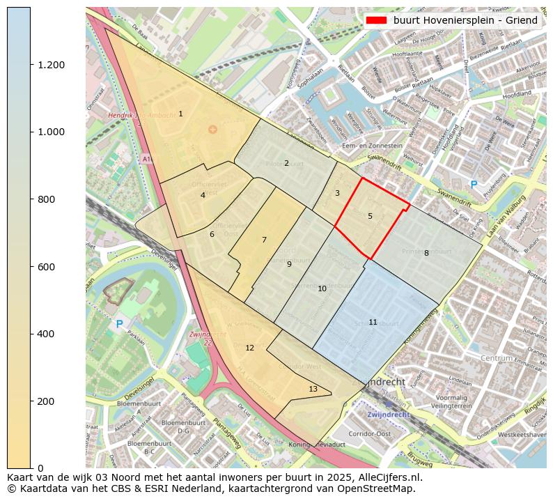 Afbeelding van de buurt Hoveniersplein - Griend op de kaart.