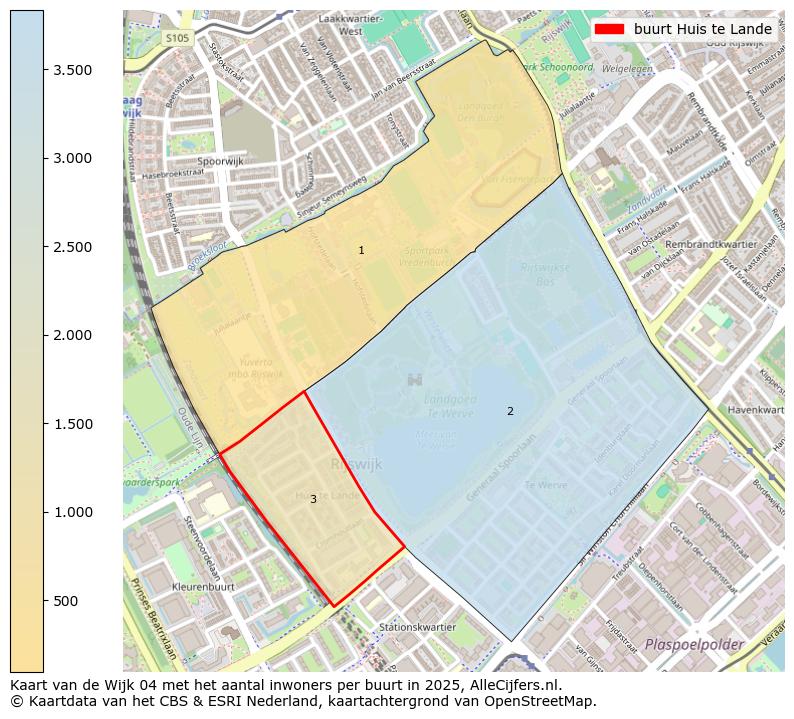 Afbeelding van de buurt Huis te Lande op de kaart.
