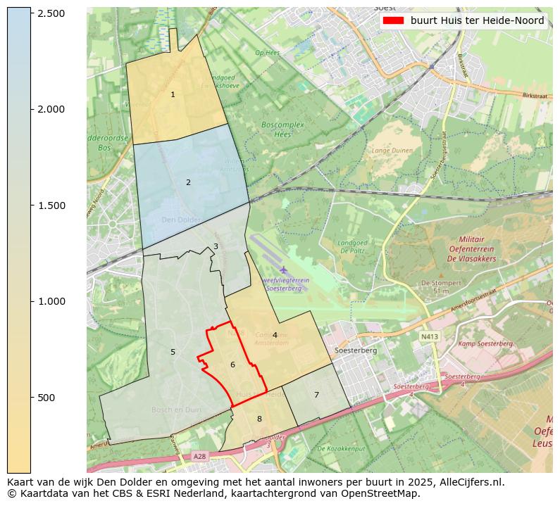 Afbeelding van de buurt Huis ter Heide-Noord op de kaart.