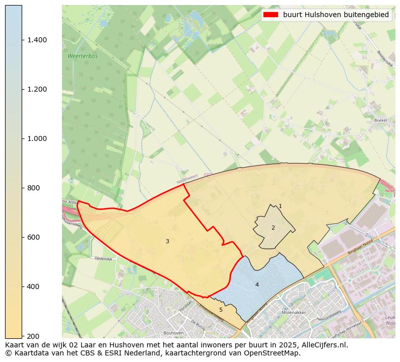 Afbeelding van de buurt Hulshoven buitengebied op de kaart.
