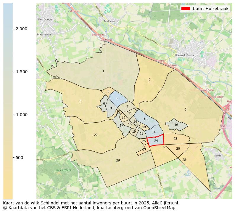 Afbeelding van de buurt Hulzebraak op de kaart.