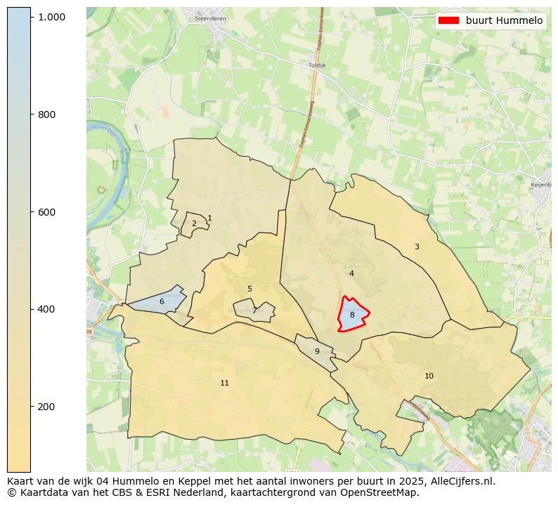 Afbeelding van de buurt Hummelo op de kaart.