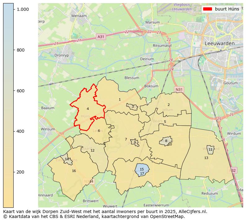 Afbeelding van de buurt Húns op de kaart.