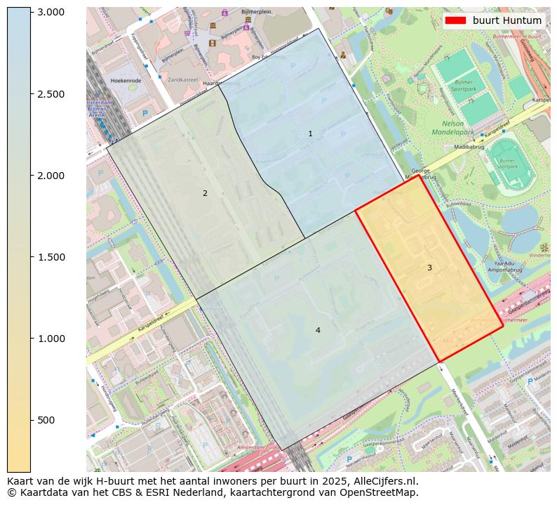 Afbeelding van de buurt Huntum op de kaart.