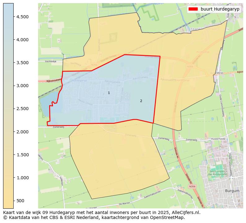 Afbeelding van de buurt Hurdegaryp op de kaart.