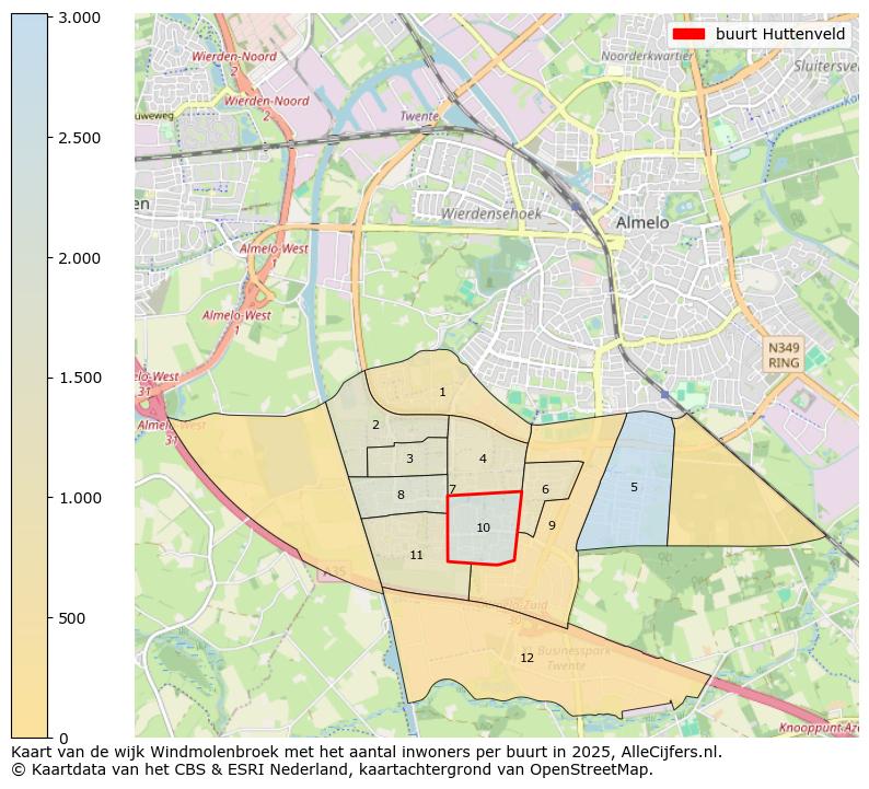 Afbeelding van de buurt Huttenveld op de kaart.