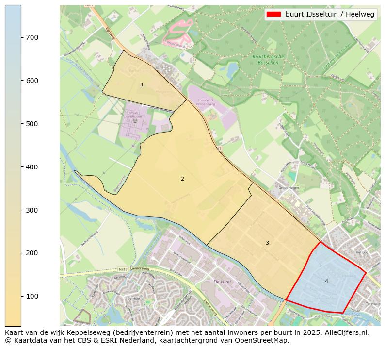 Afbeelding van de buurt IJsseltuin / Heelweg op de kaart.