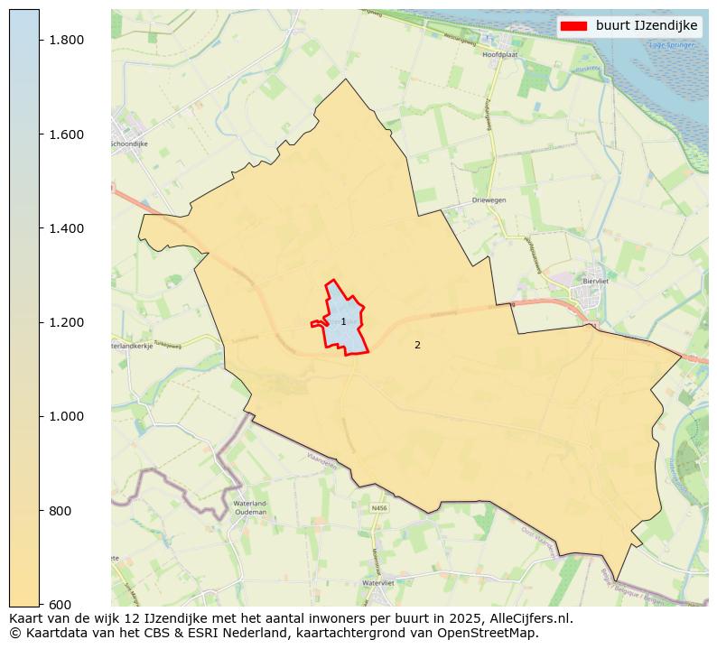 Afbeelding van de buurt IJzendijke op de kaart.