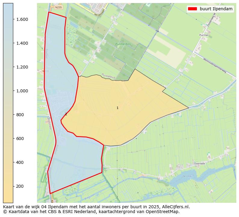 Afbeelding van de buurt Ilpendam op de kaart.