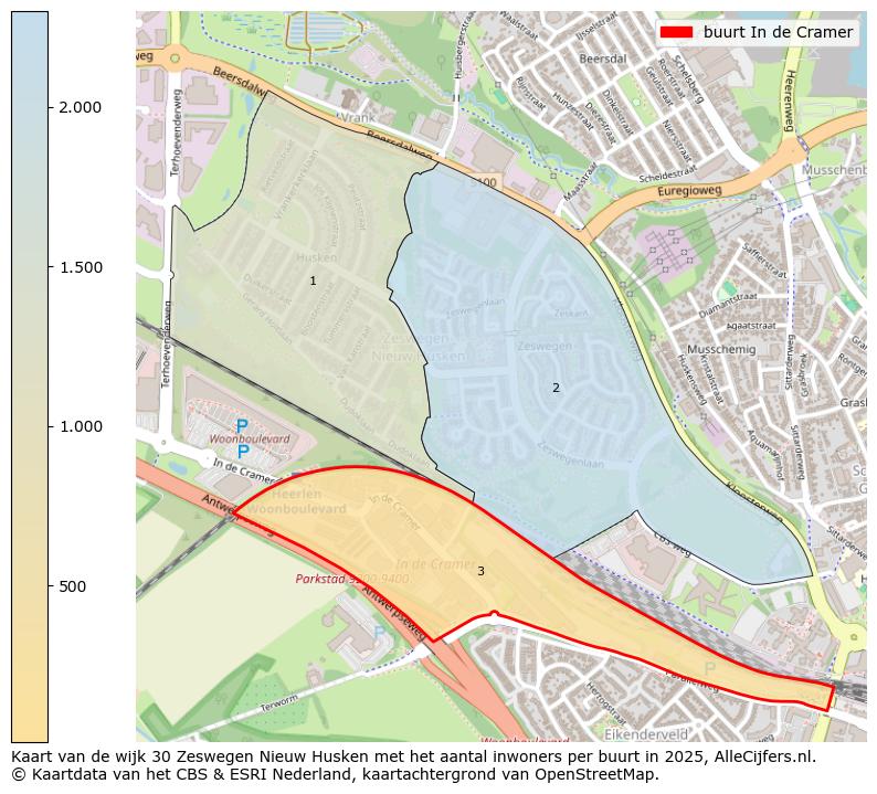 Afbeelding van de buurt In de Cramer op de kaart.