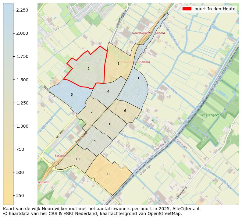 Afbeelding van de buurt In den Houte op de kaart.