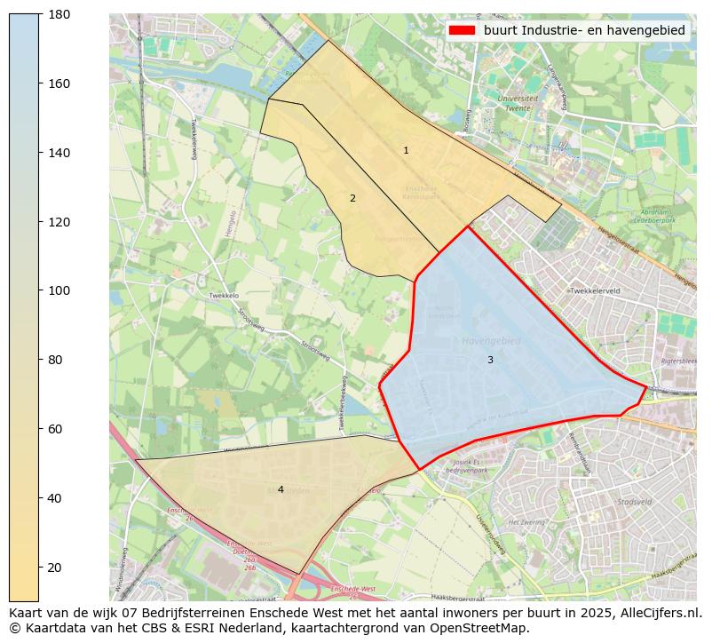 Afbeelding van de buurt Industrie- en havengebied op de kaart.