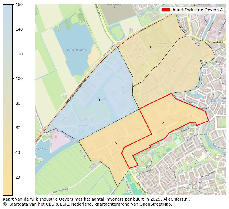 Afbeelding van de buurt Industrie Oevers A op de kaart.