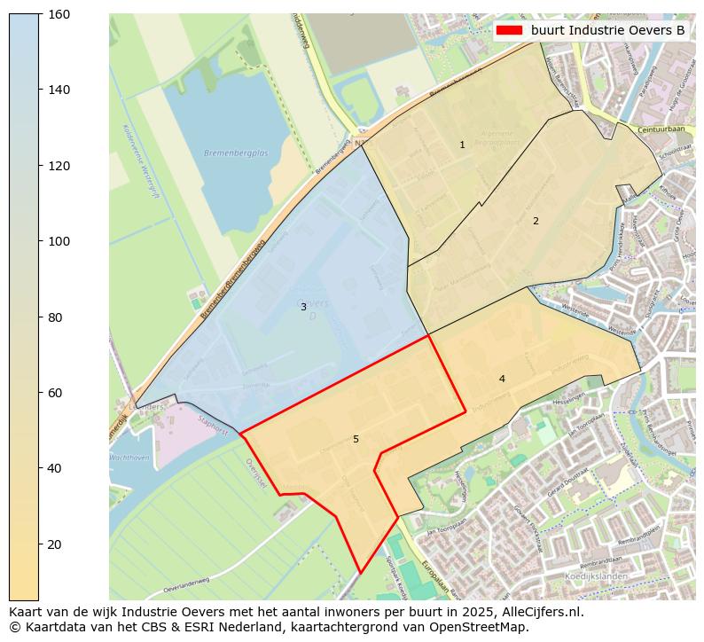 Afbeelding van de buurt Industrie Oevers B op de kaart.
