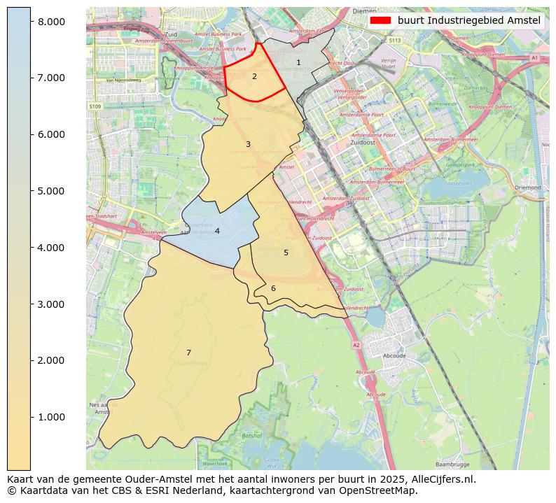 Afbeelding van de buurt Industriegebied Amstel op de kaart.
