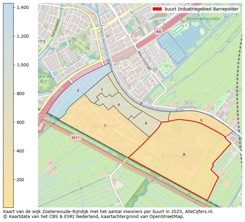 Afbeelding van de buurt Industriegebied Barrepolder op de kaart.