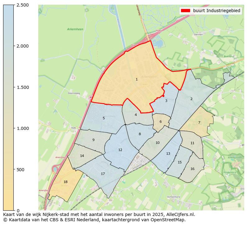 Afbeelding van de buurt Industriegebied op de kaart.