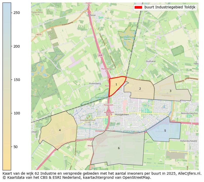 Afbeelding van de buurt Industriegebied Toldijk op de kaart.