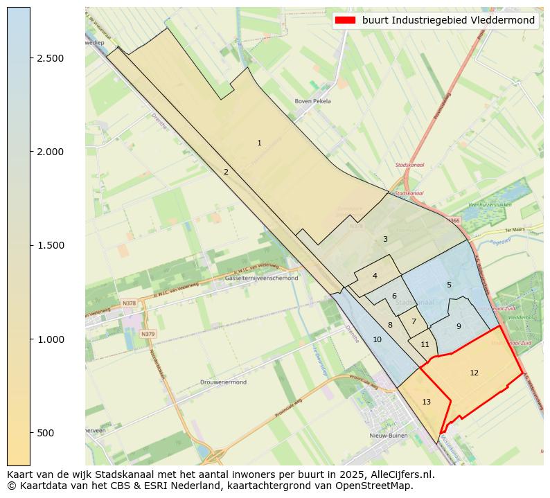 Afbeelding van de buurt Industriegebied Vleddermond op de kaart.